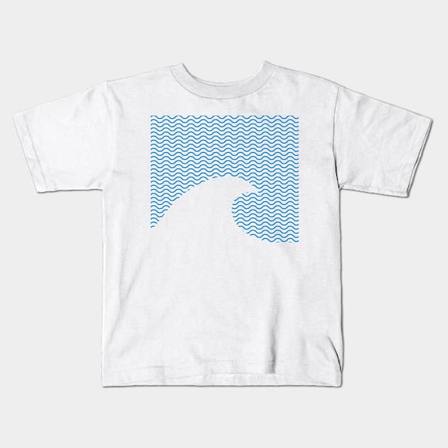 Wavy Wave Kids T-Shirt by fimbis